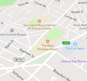 map for Dolce Limited At Heys Primary School