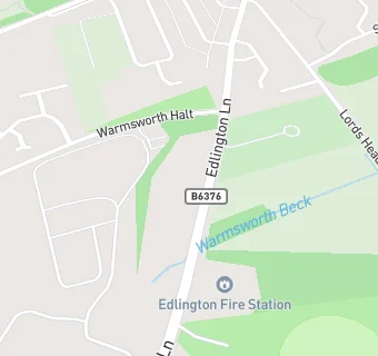 map for Warmsworth Spiritualist Church