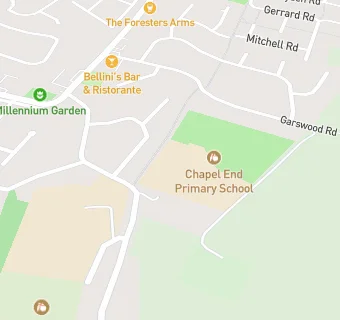 map for Billinge Chapel End Primary School