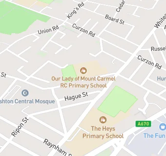 map for Dolce Limited At Our Lady Of Mount Carmel RC Primary School