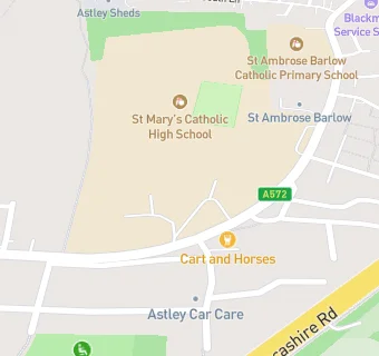 map for St Mary's Catholic High School