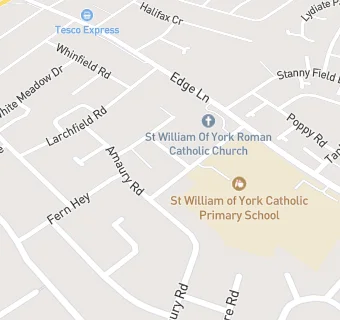 map for St William of York Catholic Primary School