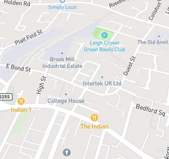 map for Brewery Inn