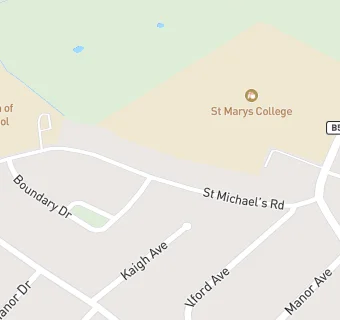 map for St Michael's CE High