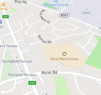 map for Nicol Mere School