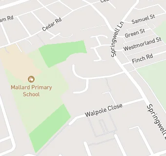 map for Westbourne Gardens Community Centre