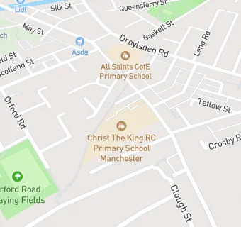 map for Christ The King RC Primary School Manchester