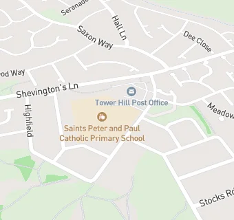 map for Saints Peter and Paul Catholic Primary School