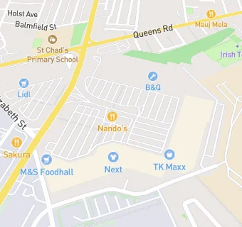 map for Nando's