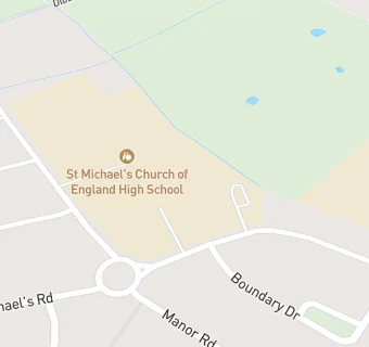 map for St Michael's Church of England High School