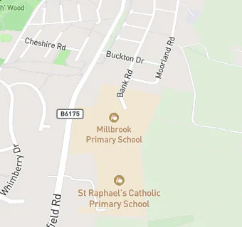 map for Millbrook Primary School