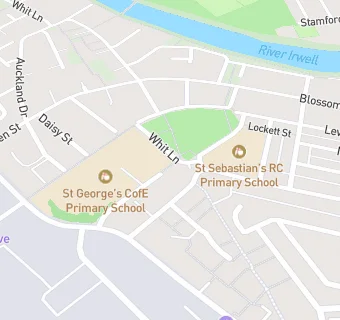 map for St George's C of E Kitchen