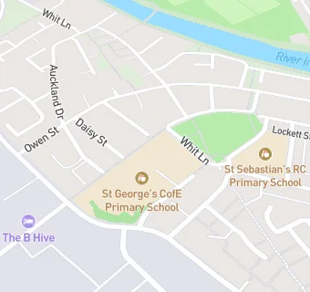 map for St George's CofE Primary School