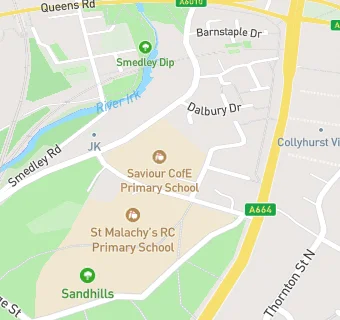 map for Saviour CofE Primary School