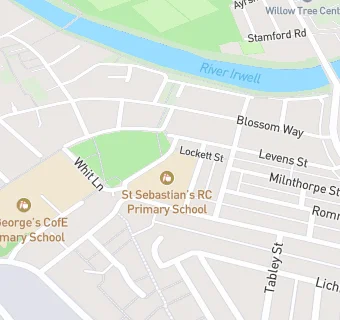 map for St Sebastian's RC Primary School