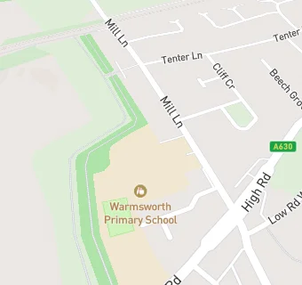 map for Warmsworth Primary School