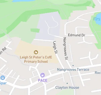 map for Leigh St Peter's CofE Junior School