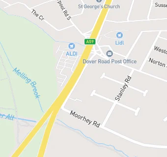 map for Northway Dental Practice