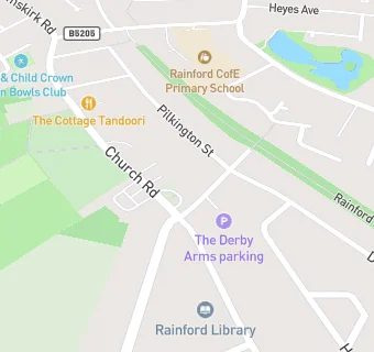 map for Rainford Civic Hall