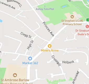 map for Astley Fish and Chips