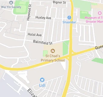 map for St Chad's Roman Catholic Primary School, a Voluntary Academy