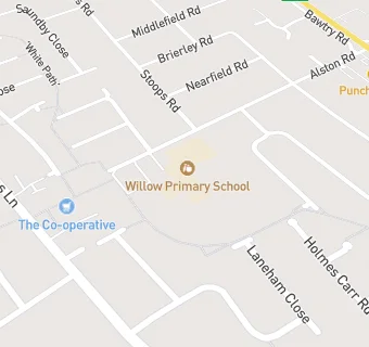 map for Willow Primary School