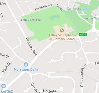 map for Astley General Practice