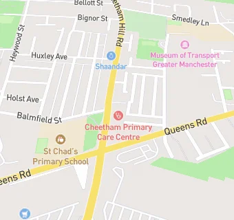 map for Queens Medical Centre