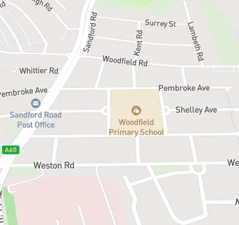 map for Woodfield Primary School