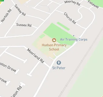 map for Hudson Primary School