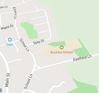 map for Auckley Junior and Infant School