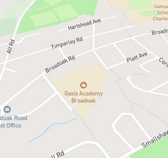 map for Broadoak County Infant School