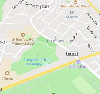 map for Broughton Cricket & Rugby Club