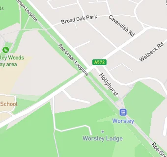 map for Worsley Lodge Care Home - HC-One