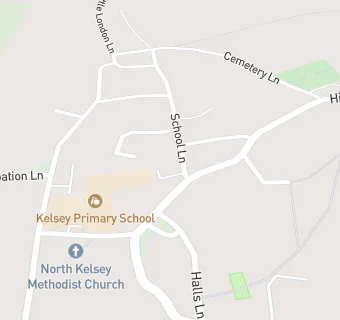 map for North Kelsey Village Hall