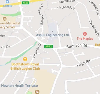 map for Boothstown Dental Practice