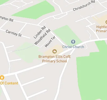 map for Brampton Ellis CofE Primary School