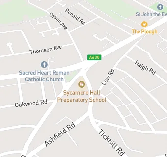 map for Sycamore Hall Preparatory School