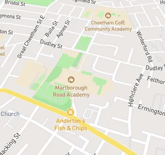 map for Marlborough Road Academy