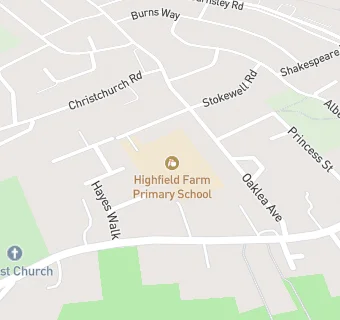 map for Highfield Farm Primary School