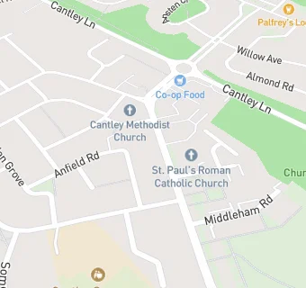 map for Cantley Methodist Church