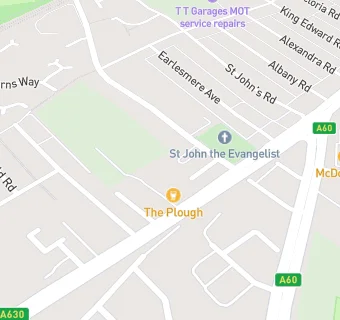 map for St John's Group Practice