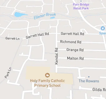 map for Holy Family Out of School Club