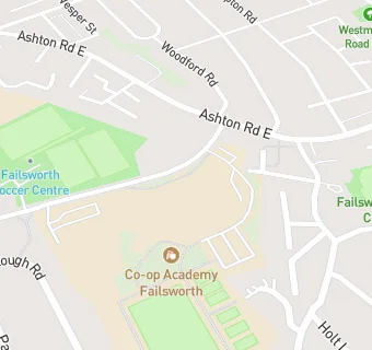 map for Co-op Academy Failsworth Community Fridge