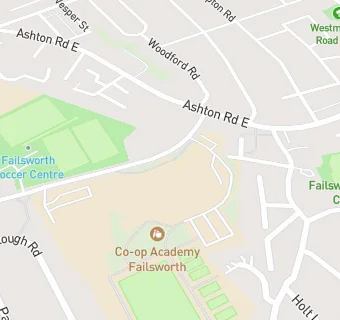 map for Co-op Academy Failsworth