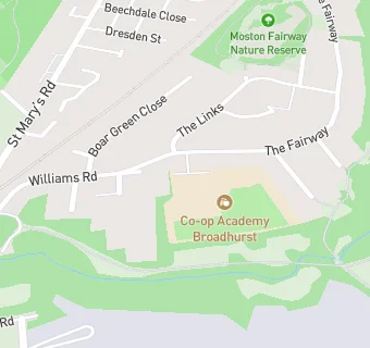 map for Broadhurst Primary School