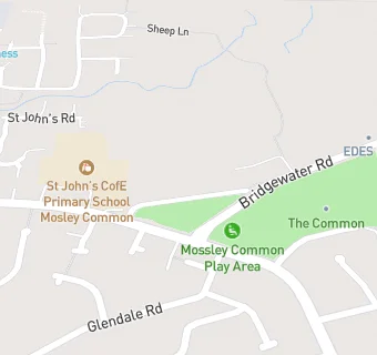 map for St Johns Mosley Common Nursery & Out of School Club