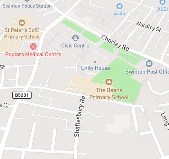 map for The Deans Primary School