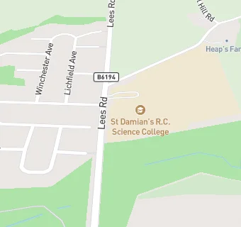 map for Robertson Facilities Management Ltd At St Damian's RC Science College