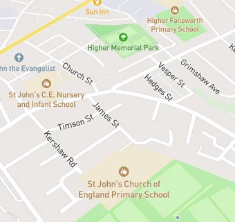 map for St John's C of E Primary School, Junior Site